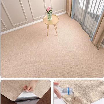 Self-Adhesive Solid Color Rug - Beige