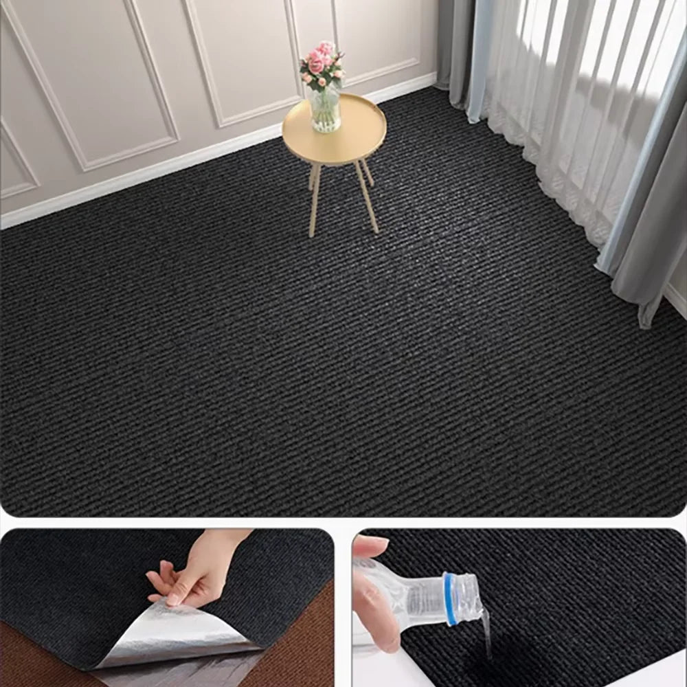 Self-Adhesive Solid Color Rug - Beige